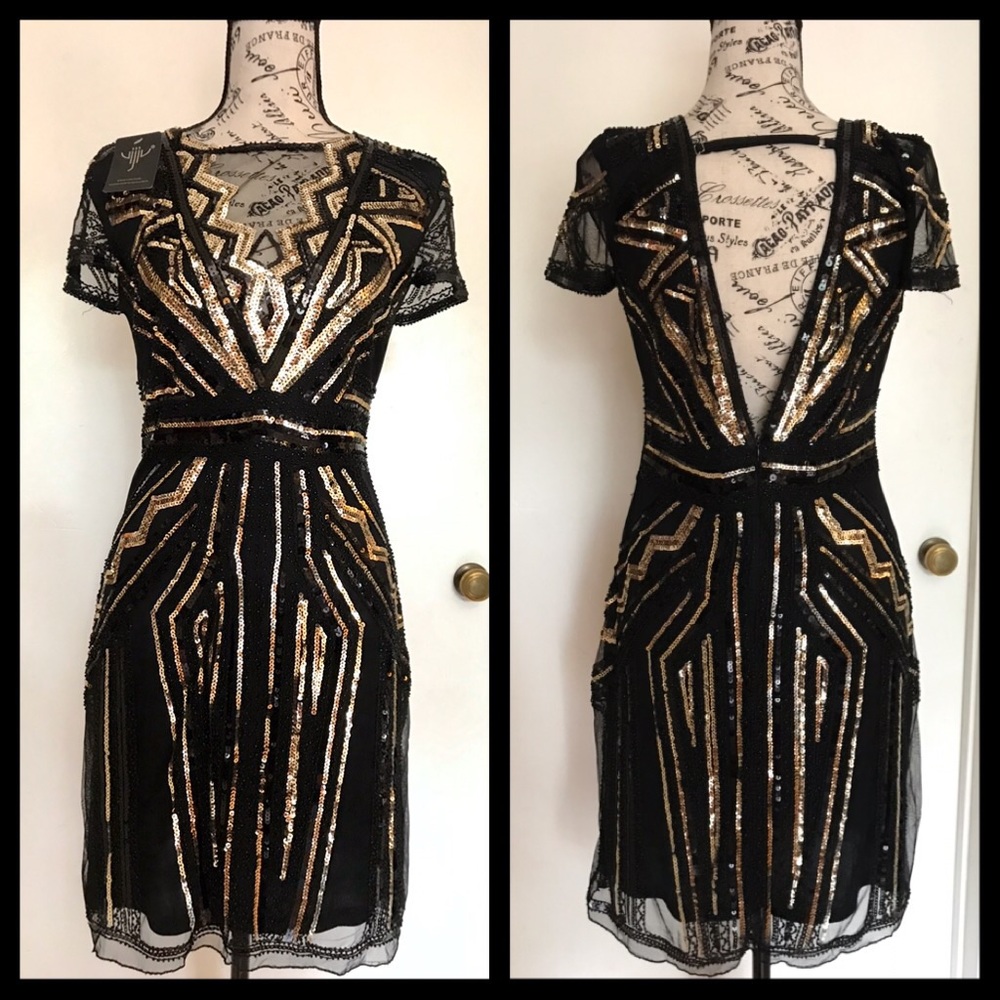 Vijiv • 1920s Sequin Flapper Dress